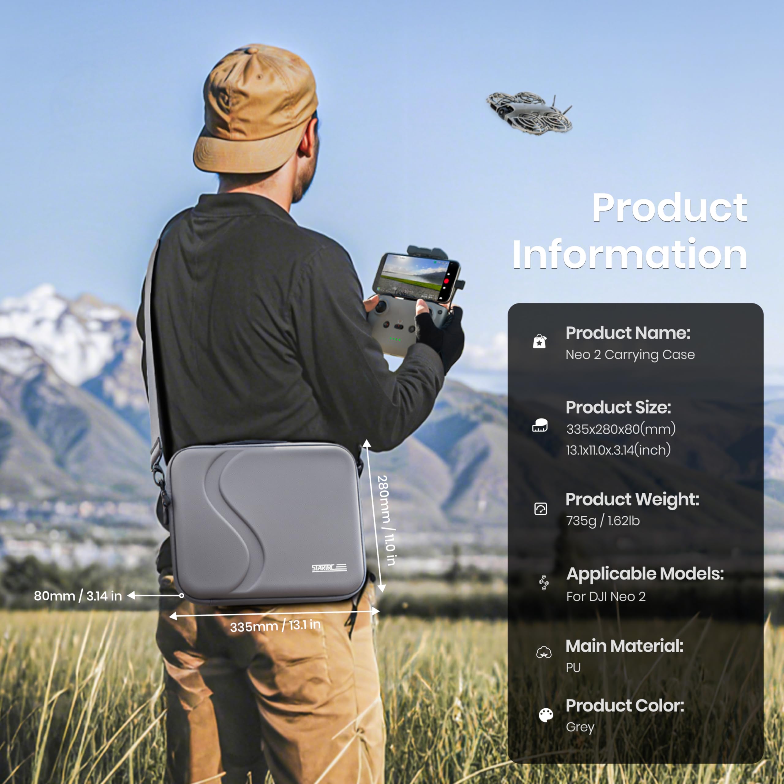 Drone Dji Rc N3 - Tas Pembawa untuk Aksesoris DJI Neo