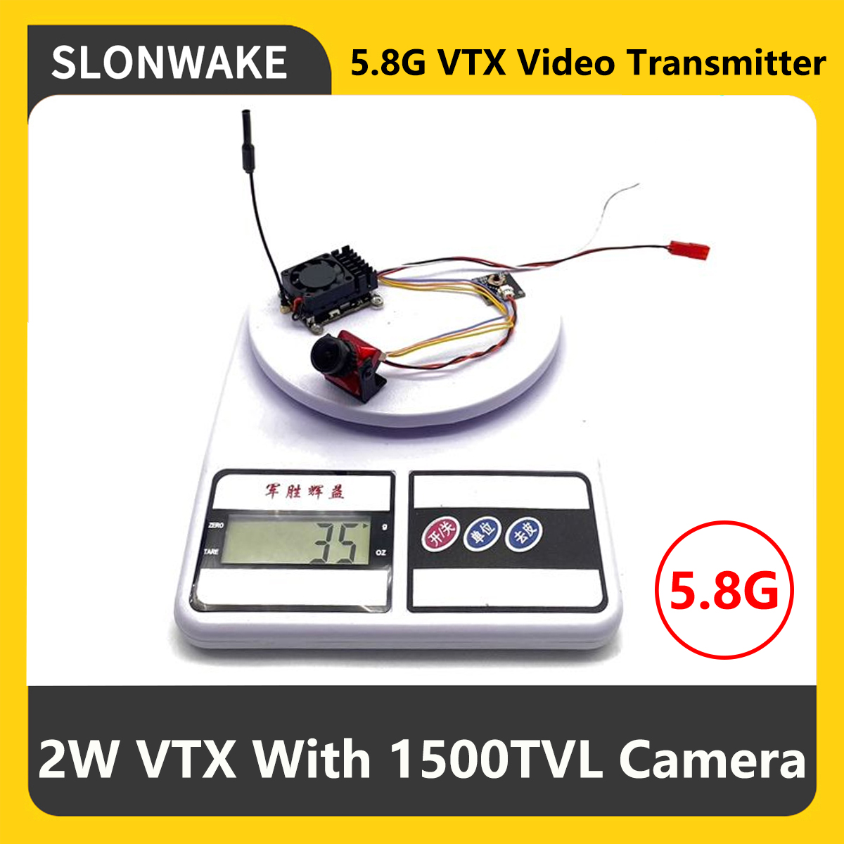 Fpv Drone Camera - SLONWAKE 5.8G 2000mW FPV VTX Transmitter