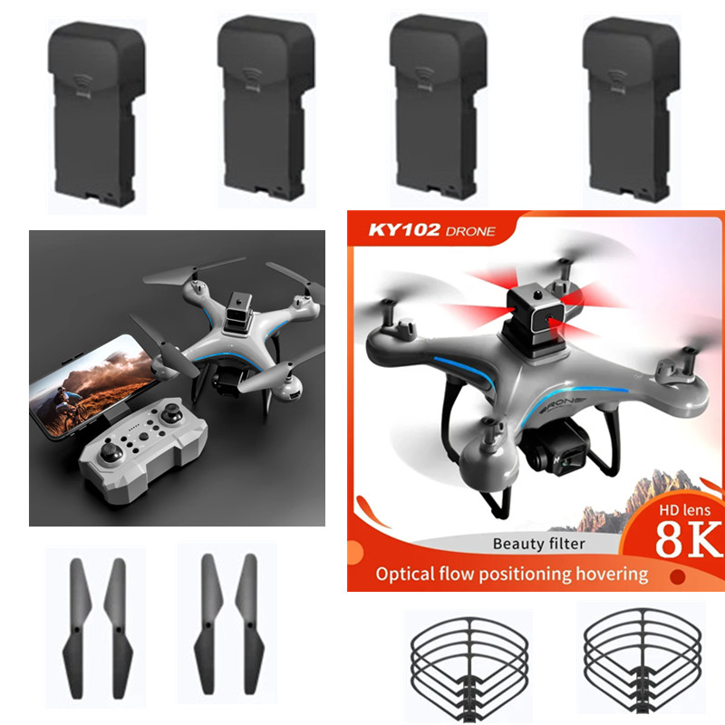 Drone Ky102 Rc - KY102 Drone RC 3.7V 1800Mah baterai/baling-baling
