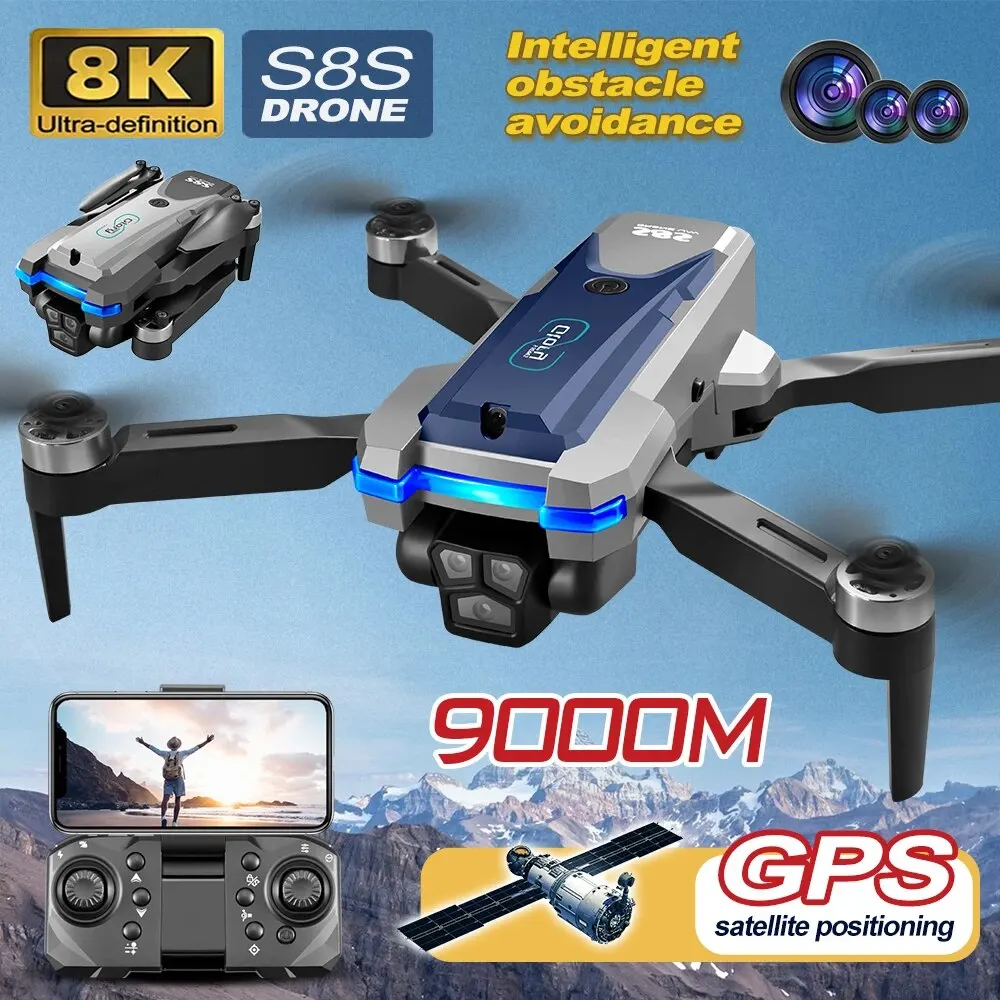 Drone Rc Harness - S8S Drone lipat 5G Wifi 8K