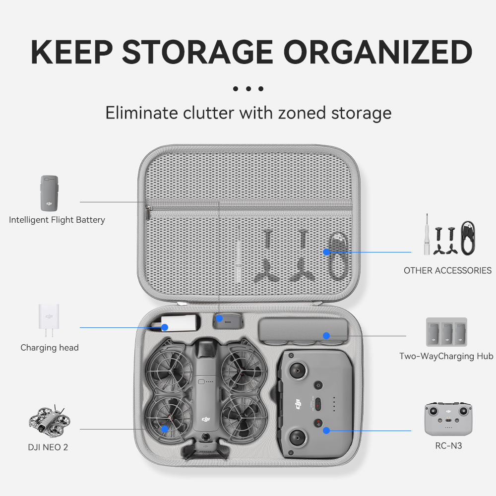 Tas Organizer Perjalanan XFJI  - Drone Dji Rc N3 ulasan dan harga