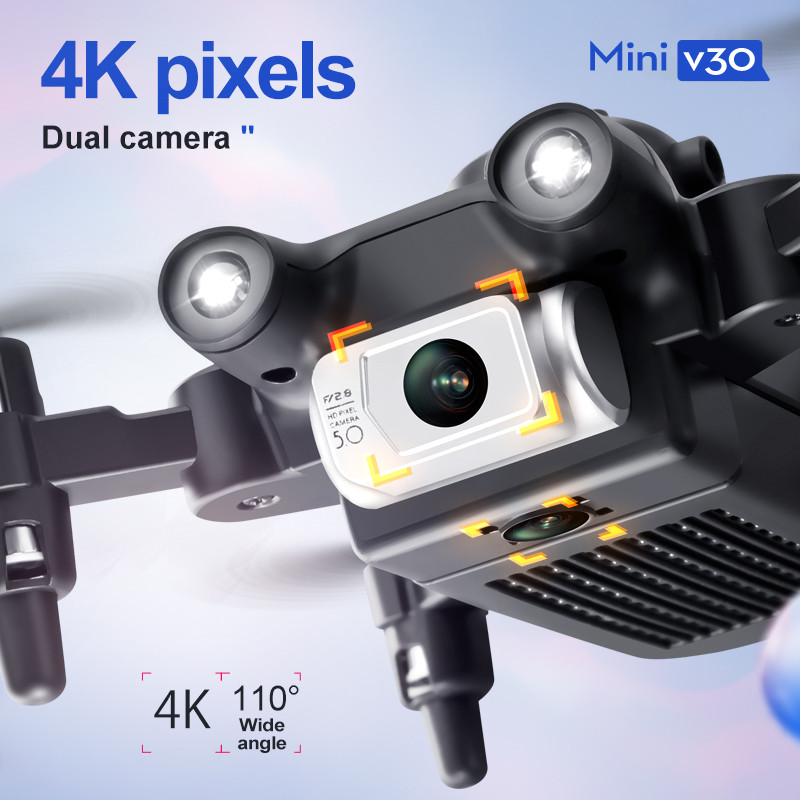 Drone FPV Mini V30 WiFi, Quadc - Drone Rc Harness ulasan dan harga