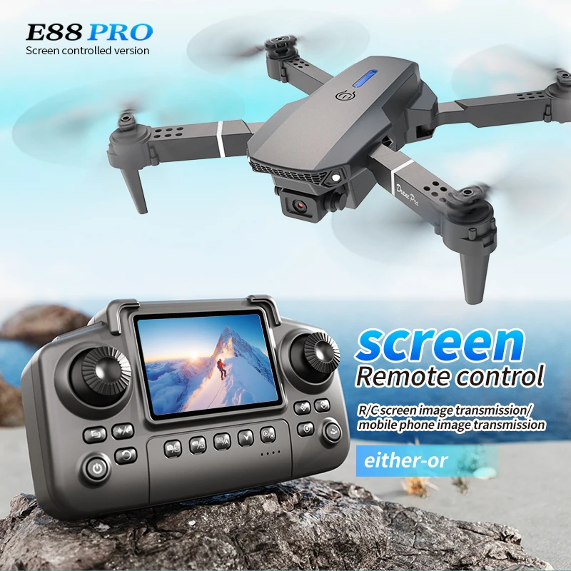 Drone E88 PRO Profesional deng - Drone Rc Harness ulasan dan harga