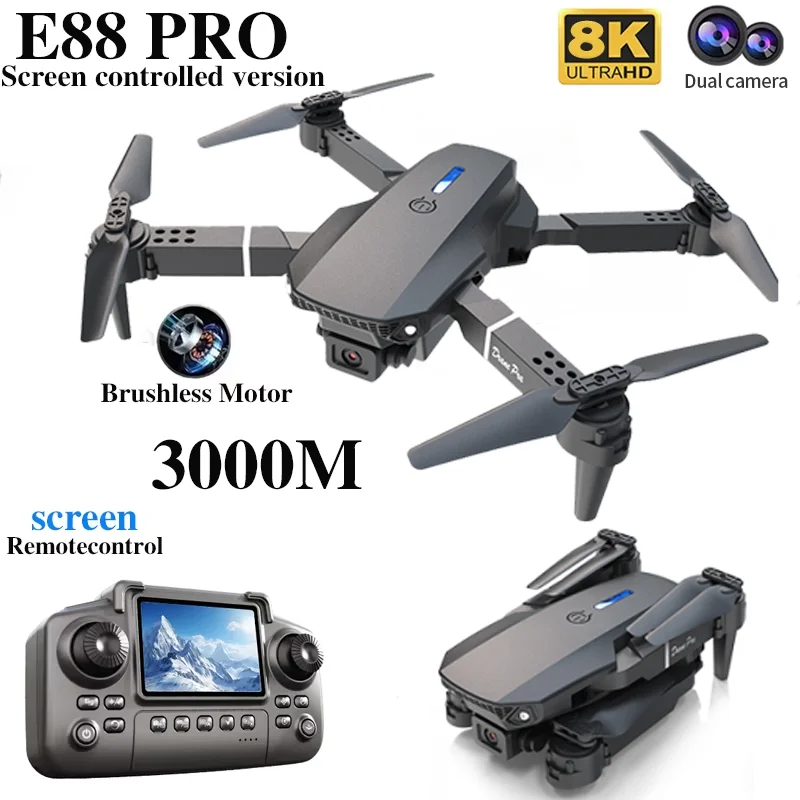 Drone E88 PRO Profesional deng - Drone Rc Harness ulasan dan harga