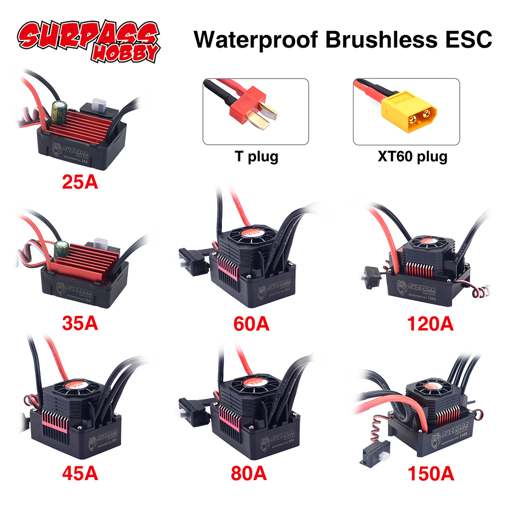 SURPASSHOBBY ESC 150A 80A 120A - Drone Motor Rc Car ulasan dan harga