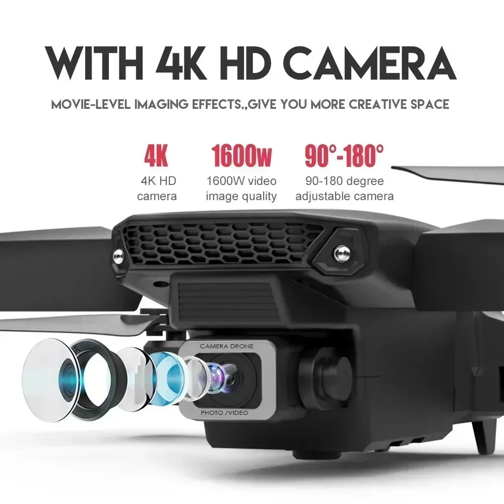 E88 Pro Drone FPV kamera sudut - Drone Rc Harness ulasan dan harga