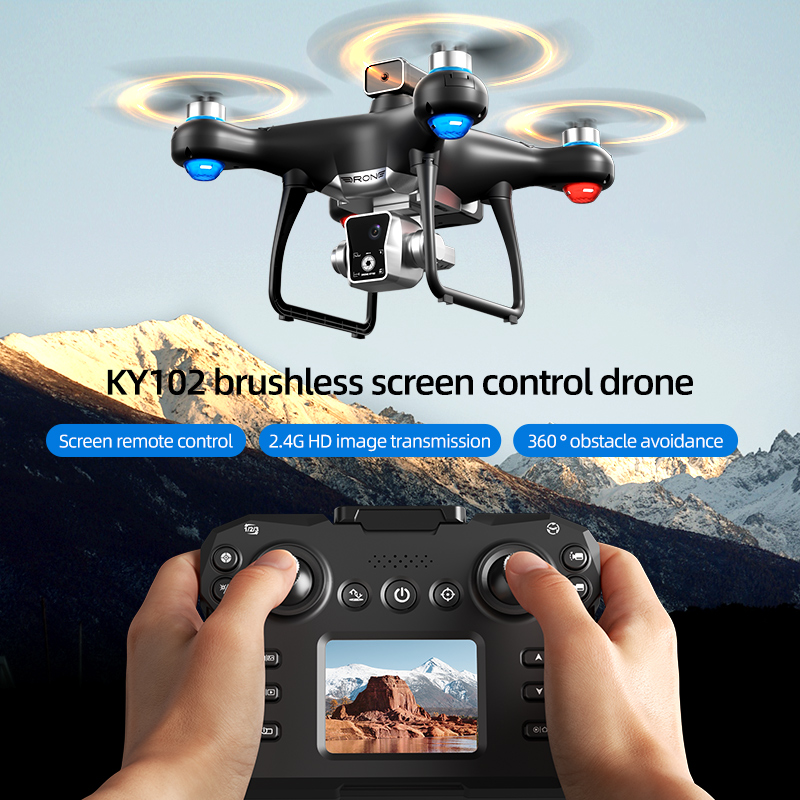 Drone RC Tanpa Sikat dengan Ko - Drone Ky102 Rc ulasan dan harga