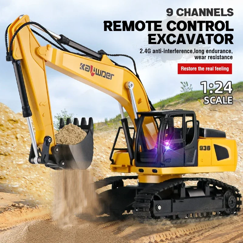 Huina Rc Ekskavator 1/24 9Ch M - Drone Or Rc Car ulasan dan harga