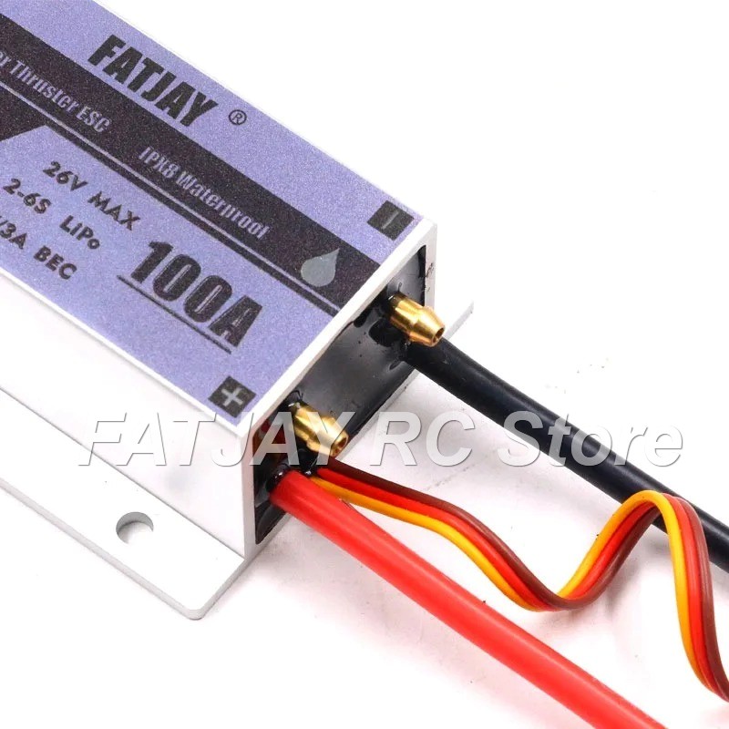 FATJAY 100A Pengontrol Kecepat - Rc Boat Brushless Motor ulasan dan harga