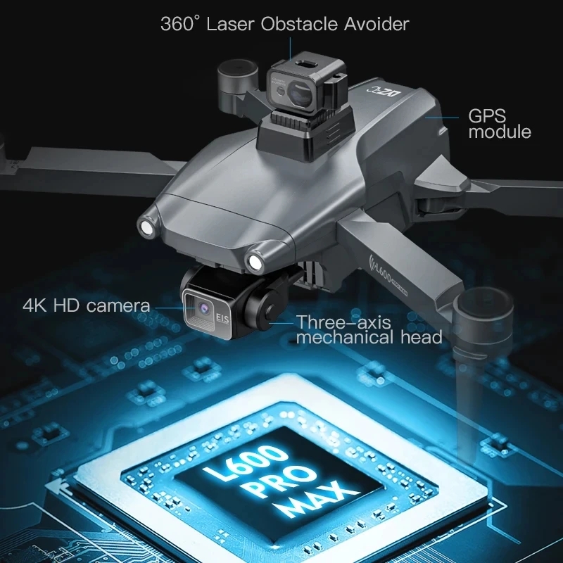 L600 PRO MAX Drone GPS profesi - Drone Rc Harness ulasan dan harga